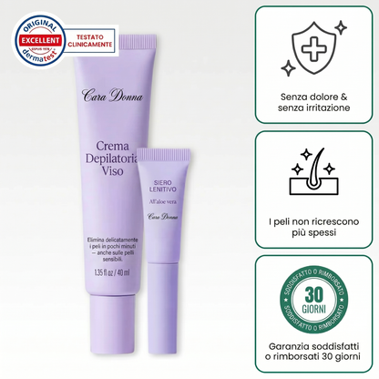 VellutaPelle — Crema Depilatoria Viso di Cara Donna