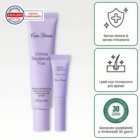VellutaPelle — Crema Depilatoria Viso di Cara Donna